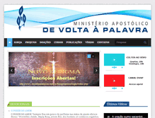 Tablet Screenshot of devoltaapalavra.com.br